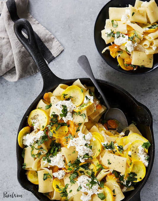 Summer Squash Pasta with Ricotta Cheese