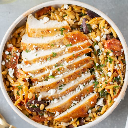 Mediterranean Chicken Orzo
