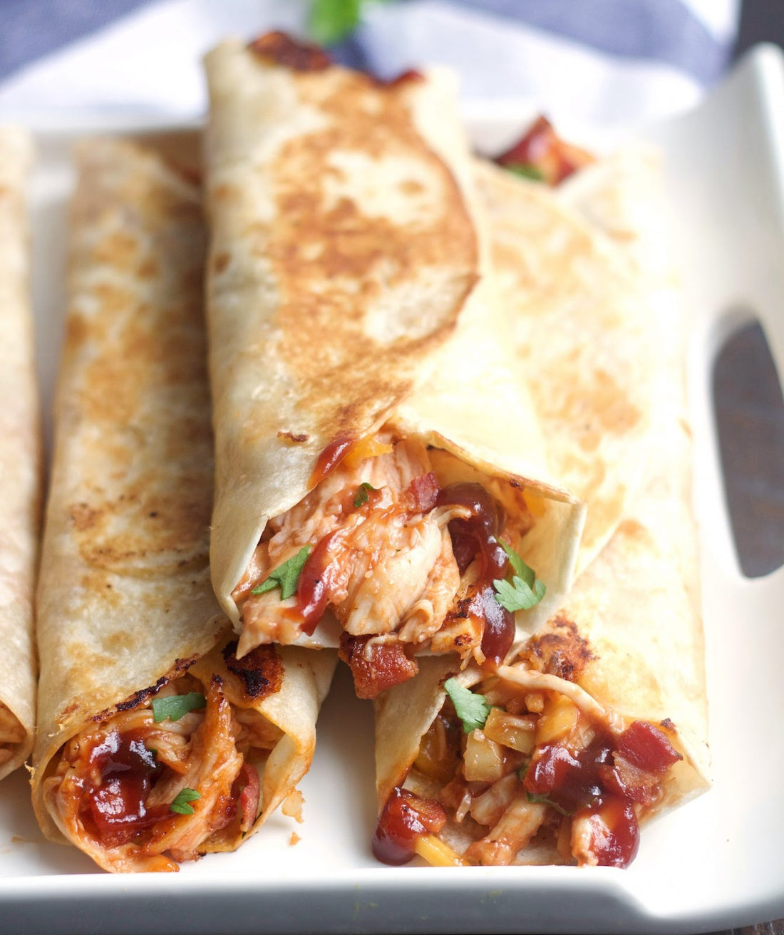 Crispy BBQ Chicken Wraps