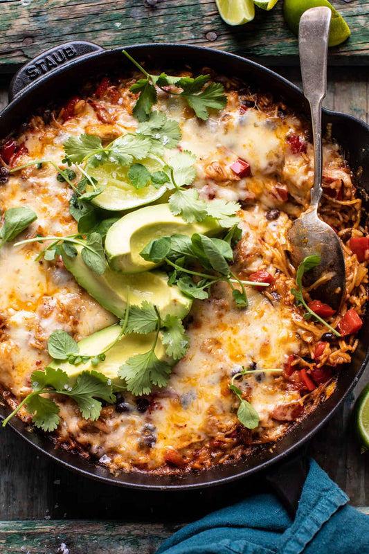 Cuban Chicken Rice Bake