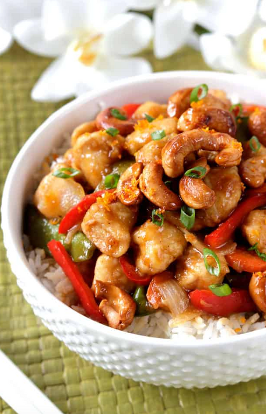 Chicken Cashew Stir Fry **PREP-Marinade, Nuts**