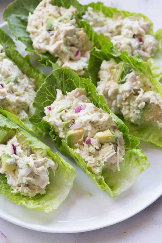 Chicken Avocado Salad Lettuce Wraps