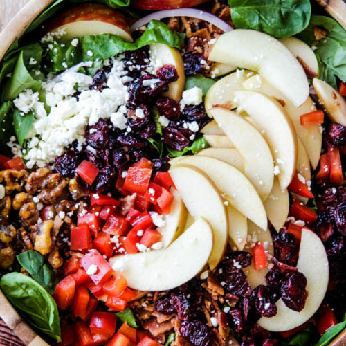 Apple Cranberry Salad with Poppyseed Vinaigrette