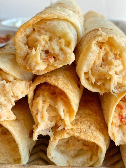 Baked Chicken Flautas