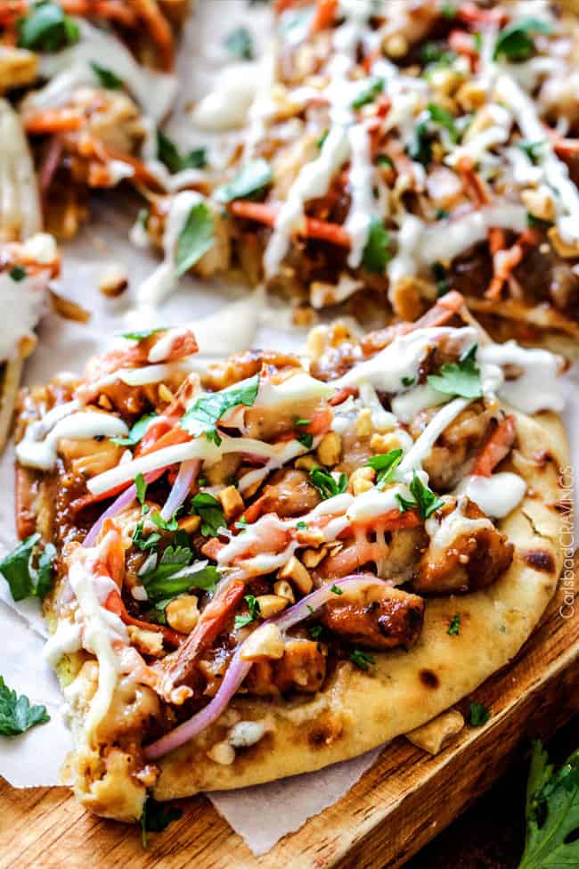 Thai Chicken Pizza on Pita's
