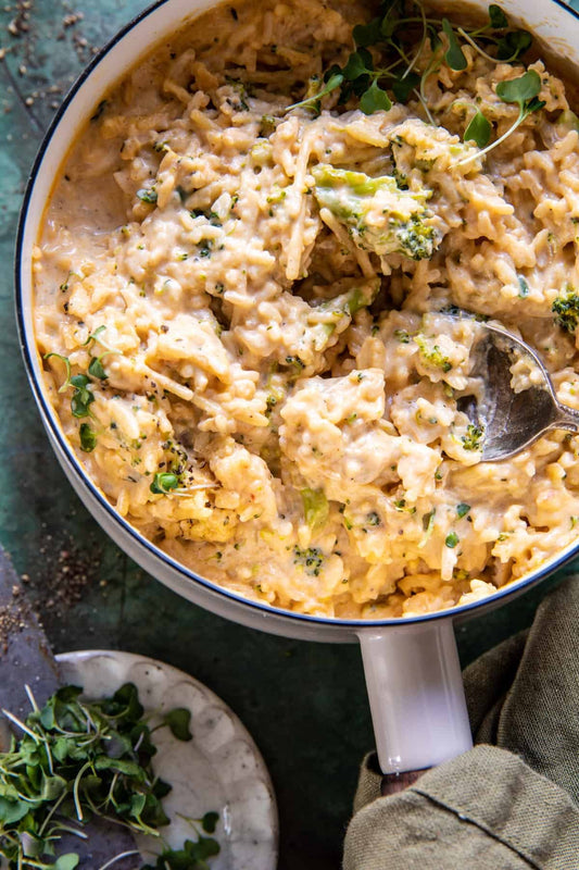 Creamy Broccoli Cheddar Chicken Skillet