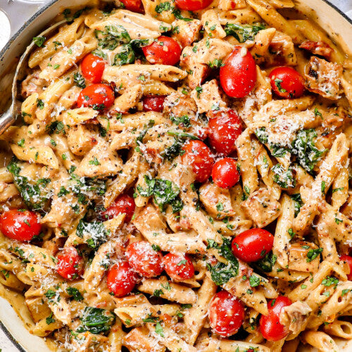 Creamy Tuscan Penne Pasta